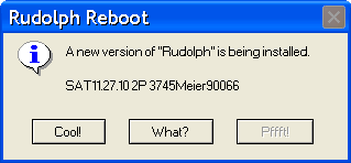 Rudolph Reboot Error Message